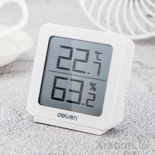 Цифровой гигрометр и термометр Xiaomi Deli 8838 White