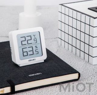 Цифровий гігрометр і термометр Xiaomi Deli 8838 White
