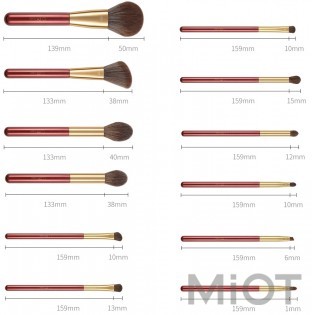 Набір пензликів для макіяжу Xiaomi DUcare Style Brush 12 sticks BB1203-XM