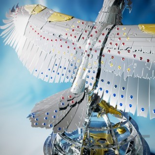 Колекцiйна модель Metal Time Unity Wings Eagle Golden Armor Crystal Edition MT101SWRSK-GA/READY