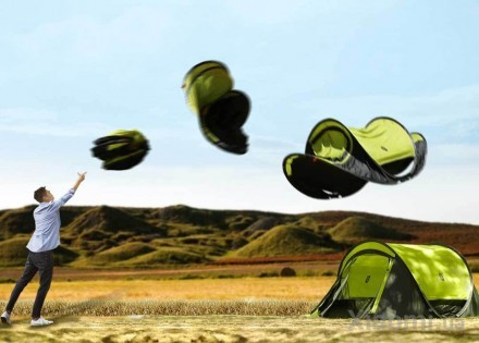 Многофункциональная Автоматическая палатка Xiaomi ZaoFeng Camping Tent Green/Black HW010102