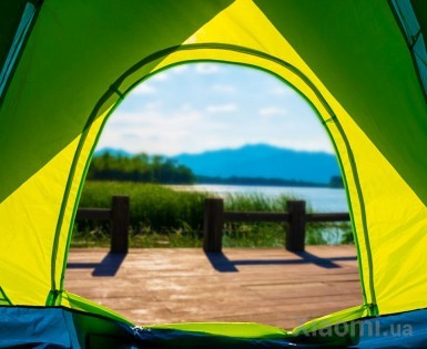 Многофункциональная Автоматическая палатка Xiaomi Early Wind 3 people Blue/Green 235*225*135cm HW010401
