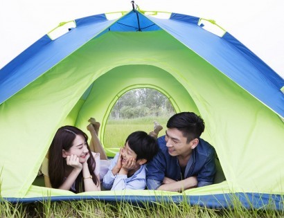 Многофункциональная Автоматическая палатка Xiaomi Early Wind 3 people Blue/Green 235*225*135cm HW010401