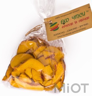 Персикові чіпси, 50 г (400-450г свіжих персиків)