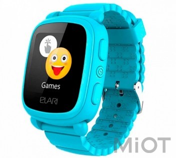 Дитячий смарт-годинник Elari KidPhone 2 Blue з GPS-трекером (KP-2BL)