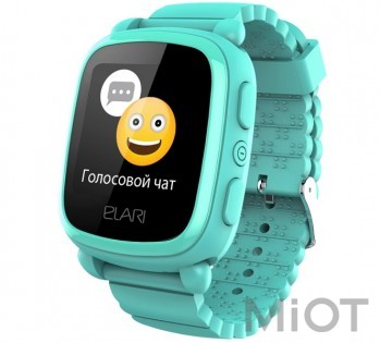 Дитячий смарт-годинник Elari KidPhone 2 Green з GPS-трекером (KP-2G)