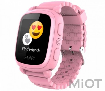 Дитячий смарт-годинник Elari KidPhone 2 Pink з GPS-трекером (KP-2P)