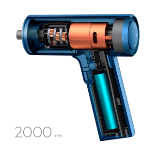 Електровикрутка Xiaomi HOTO Electric Screwdriver Gun + біти 10 шт. (QWLSD008) Blue