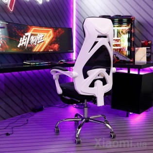 Эргономичное игровое кресло Xiaomi HBADA SGS White