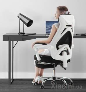 Эргономичное игровое кресло Xiaomi HBADA SGS White