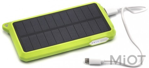 Зовнішній акумулятор (Power Bank) з сонячною панеллю PowerPlant PB-SS002 (PB-SS002)