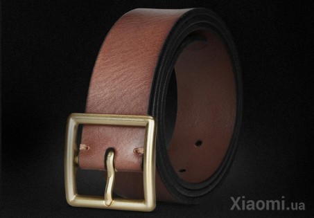 Ремень кожаный Xiaomi QIMIAN Cowboy casual Belt Brown M (100 см)