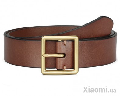 Ремень кожаный Xiaomi QIMIAN Cowboy casual Belt Brown M (100 см)