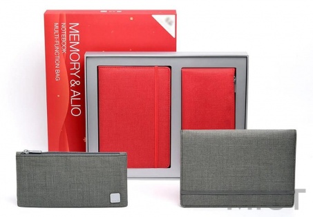Набір Xiaomi KACO Classic Business Gift Set Memory Alio Notebook + Multi-Function Bag Red