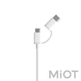Кабель Xiaomi Mi USB - Type-C / MicroUSB 30 cm White (SJX01ZM)
