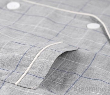 Пижама мужская Xiaomi ZaxArt Plaid Cotton Grey size XL
