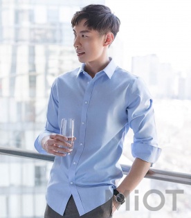 Сорочка Xiaomi Runmi 90, не мнеться, 100% бавовна shirt blue L