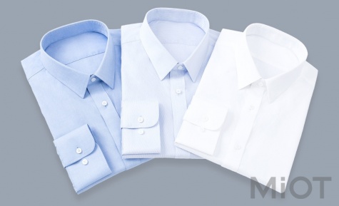 Сорочка Xiaomi Runmi 90, не мнеться, 100% бавовна shirt Light blue stripe M