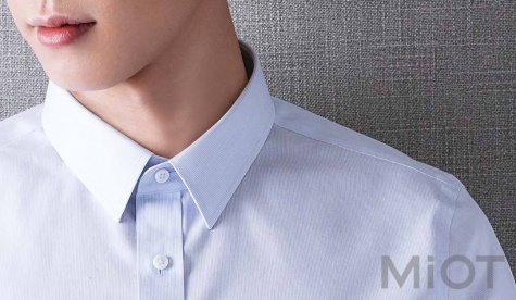 Сорочка Xiaomi Runmi 90, не мнеться, 100% бавовна Light blue stripe L