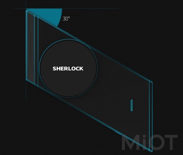 Розумний замок Sherlock Smart sticky lock Left Black