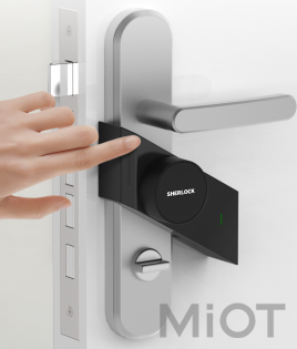Розумний замок Sherlock Smart sticky lock Left Black