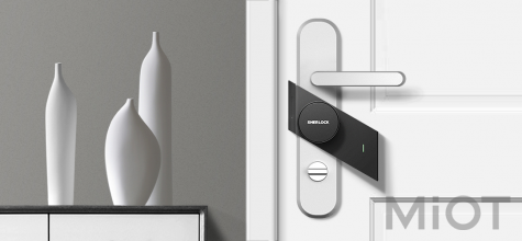 Розумний замок Sherlock Smart sticky lock Left Black