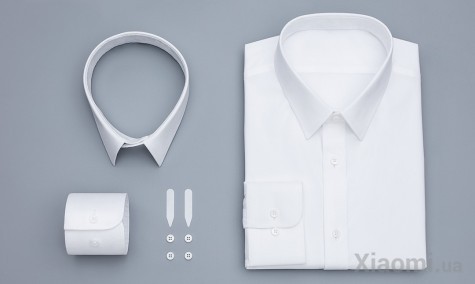 Рубашка Xiaomi Runmi 90 немнущаяся 100% хлопок shirt white L