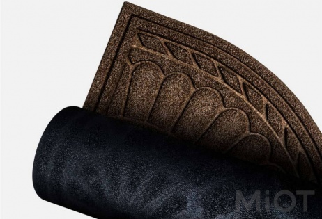 Придверний килимок Xiaomi 77++ Lawn texture Coffee напівкруг 60x90