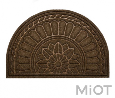 Придверний килимок Xiaomi 77++ Lawn texture Coffee напівкруг 60x90