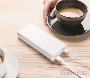 Универсальная батарея Xiaomi Mi power bank 2C 20000mAh White PLM06ZM (Со склада в Европе)