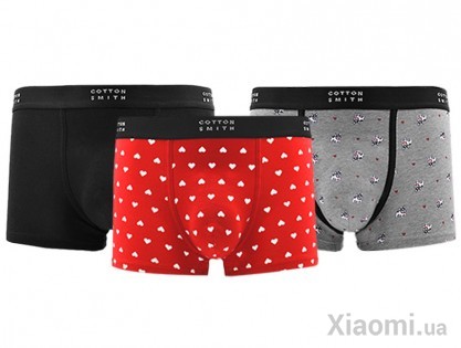 Нижнее белье Xiaomi Cottonsmith Festival Мужское (набор 3 шт) size XL