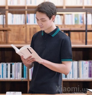 Футболка Xiaomi Runmi 90 Go Fun Classic Lapel Polo Shirt Black XL