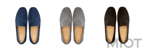 Чоловічі замшеві мокасини Xiaomi QIMIAN Suede leather beanie shoes Grey 42 size