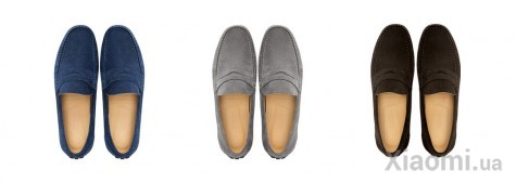 Мужские мокасины замшевые Xiaomi QIMIAN Suede leather beanie shoes Grey 42 size