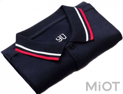 Футболка Xiaomi Runmi 90 Classic Lapel Polo Shirt Dark Blue M