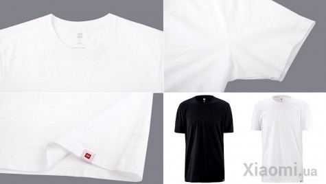 Набор футболок Xiaomi Mi short-sleeved T-shirt (2 pack) Black/White L size FUG5319CN