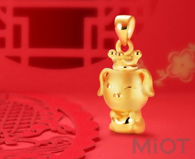 Золотой кулон LuckyMe Mi bunny pendant 1.9g