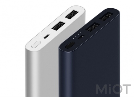 Універсальна батарея Xiaomi Mi power bank 2 10000mAh Silver 2 USB (Зі складу в Європі)