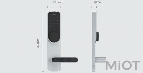 Розумний замок Xiaomi Zelkova Smart Safety Carousel Lock Left-side Black