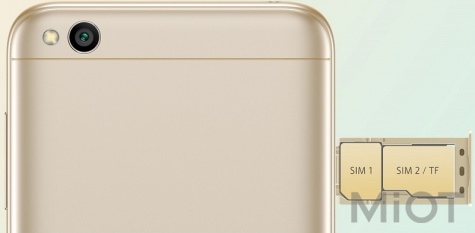 Смартфон Xiaomi Redmi 5A 2/16Gb Gold EU/CE