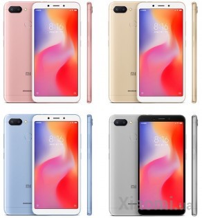 Смартфон Xiaomi Redmi 6 4/64Gb Grey EU/CE