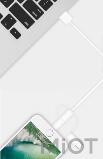 Кабель Xiaomi STAR 3-Way Data cable Lightening/Type-C/Micro USB White 100 cm