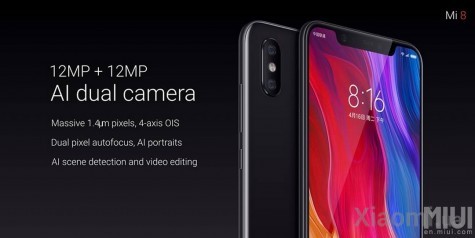 Смартфон Xiaomi Mi 8 6/128Gb Black EU/CE