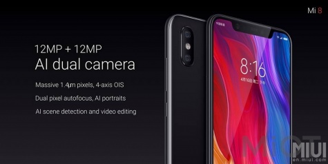 Смартфон Xiaomi Mi 8 6/64Gb Black EU/CE