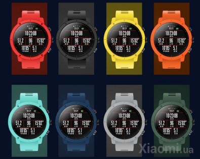 Накладка на часы и браслет Amazfit Stratos Face cover and Strap Red