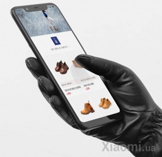 Перчатки кожаные женские Xiaomi QIMIAN Black size S STW701C