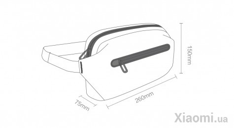 Сумка Xiaomi Runmi 90 Ninetygo Fashion Function Belts Orange
