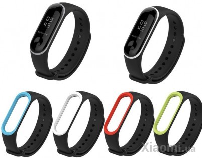 Ремешок для Xiaomi Mi Band 3/4 Black/Violet