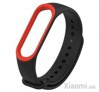 Ремешок для Xiaomi Mi Band 3/4 Black/Orange