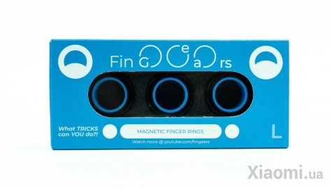 Магнитные кольца FinGears Magnetic Rings Sets Size L Black-Blue (FG380LBLKBLU)